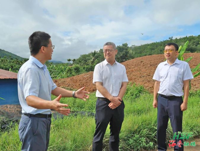 艾軼倫在立才農場公司墾區耕地“非糧化”“非農化”專項整改復耕地塊調研。